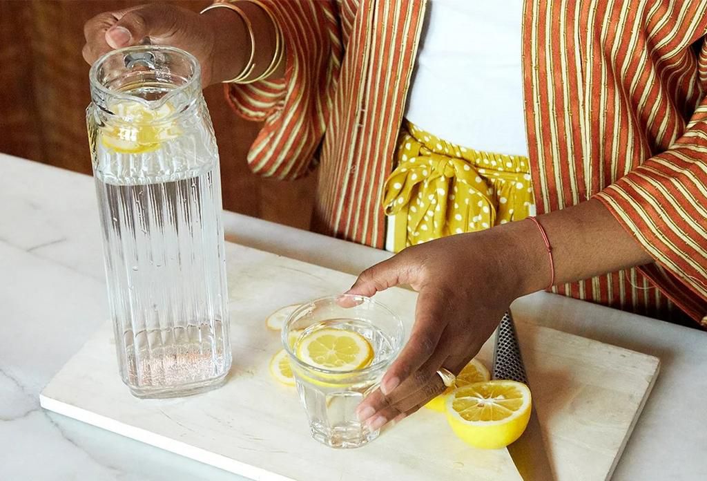 Lemon slices in water [Gut Health]