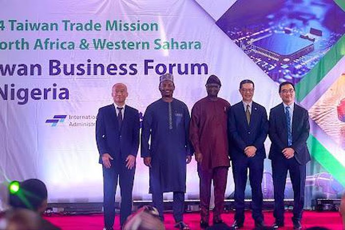 L-R: Makoto Nakano, Managing Director, Marubeni; Collins Nwosu, Trade Ambassador, International Trade Facilitation Association (ITFA); Olusola Obadimu, Director-General of the Nigerian Association of Chambers of Commerce, Industry, Mines, and Agricultu...