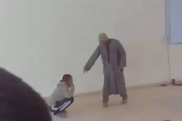 A video, now viral on social media platforms, captured the lecturer disciplining students inside a lecture hall. According to reports, the students had arrived late for the class [Cable]