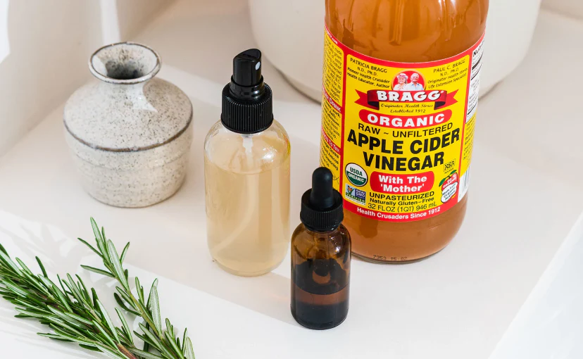 Vinegar helps with lice [Bragg]