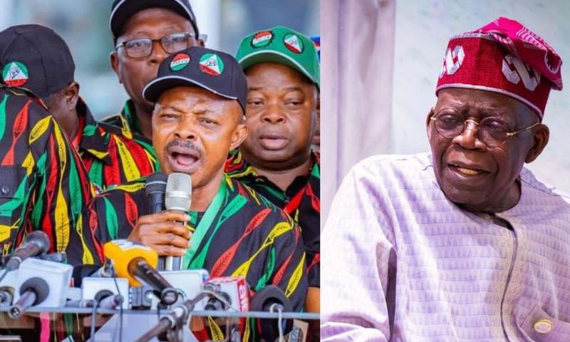 NLC, Bola Ahmed Tinubu. [Facebook]