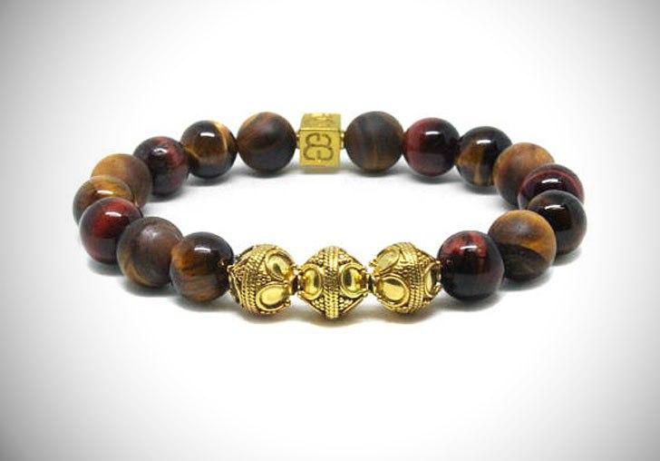 Mixed TigerEye and Gold Beads Bracelet