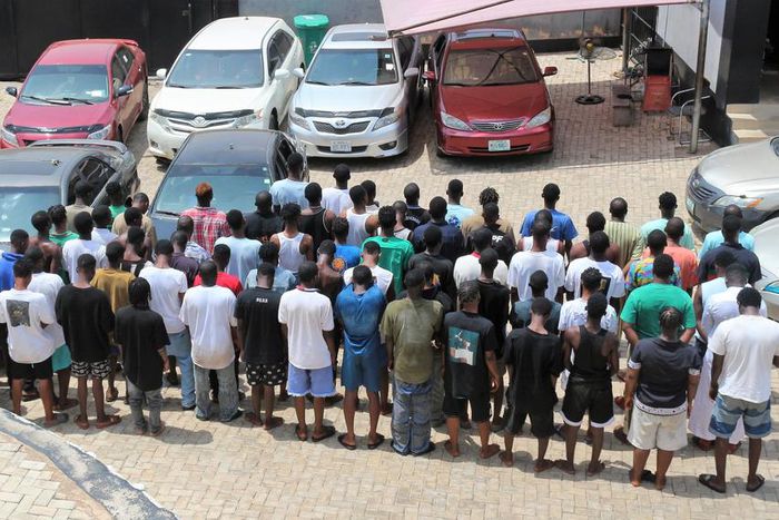 EFCC arrests 74 suspected internet fraudsters in Ogun  [Twitter:@officialEFCC]