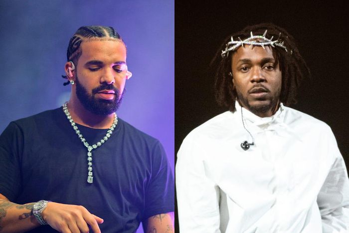 Drake (right) and Kendrick Lamar (left).Prince Williams/Samir Hussein/WireImage
