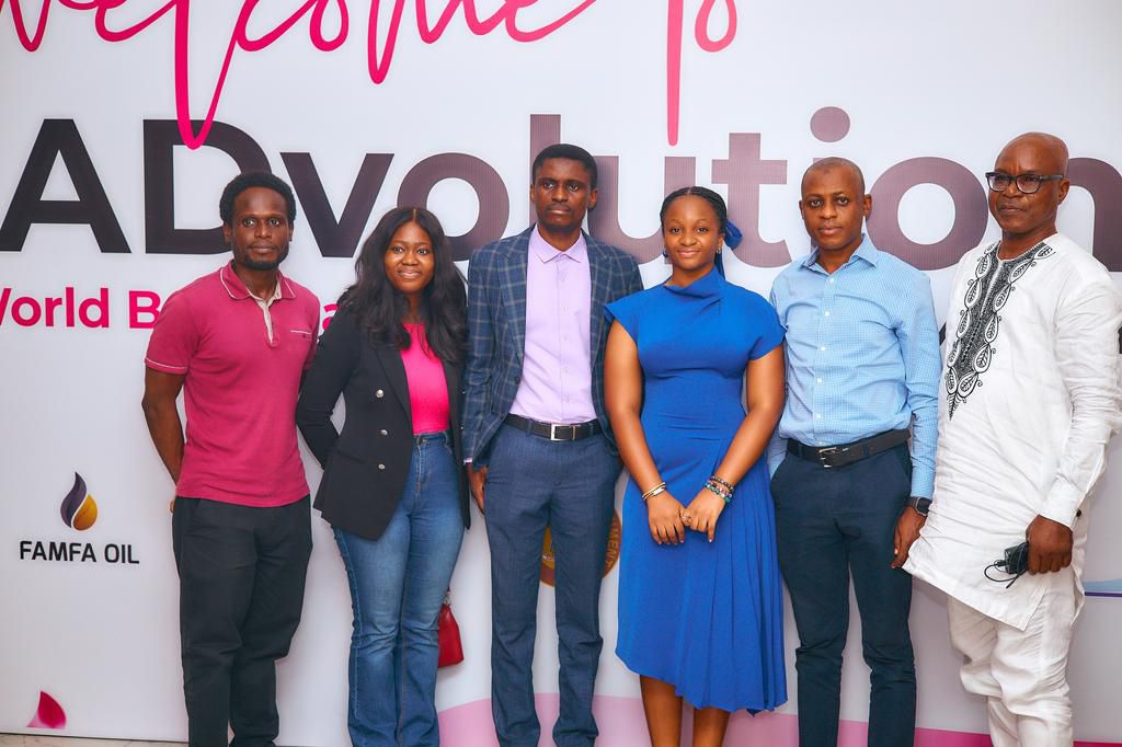 Munachi with representatives of FAMFA Oil Ltd, one of the event sponsors