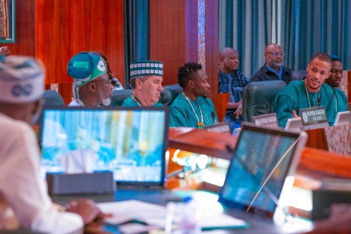 Super Eagles meet President Tinubu [presidency]