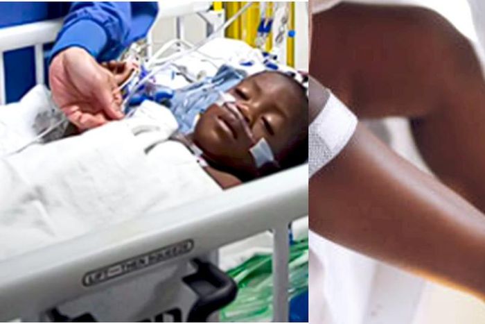 The little girl’s condition is dire, with doctors indicating that she may lose her eyesight if urgent medical intervention is not secured.