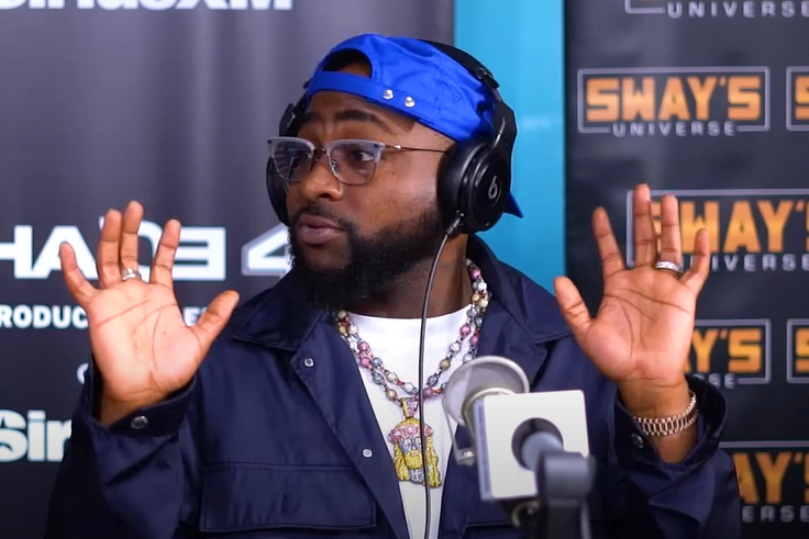 Davido speaks during an interview on Sway in the Morning by U.S.-based radio station Shade 45,