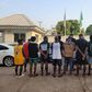 The suspected fraudsters arrested in Makurdi, Benue State capital. [Punch]