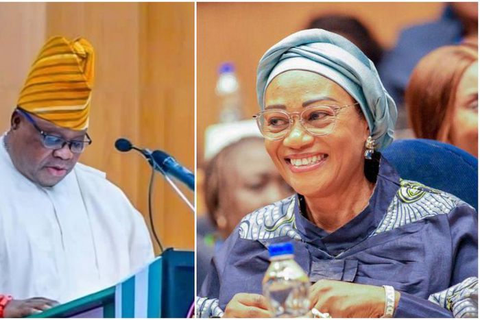 Gov Ademola Adeleke, Oluremi Tinubu [Facebook]