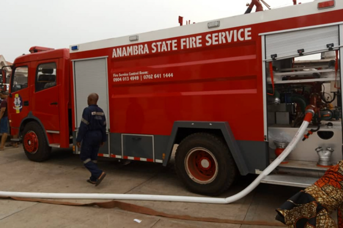 Fire destroys soap factory in Anambra