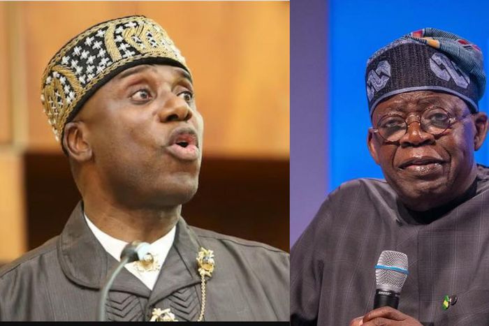 Rotimi Amaechi and Bola Tinubu. [Getty Images/X]