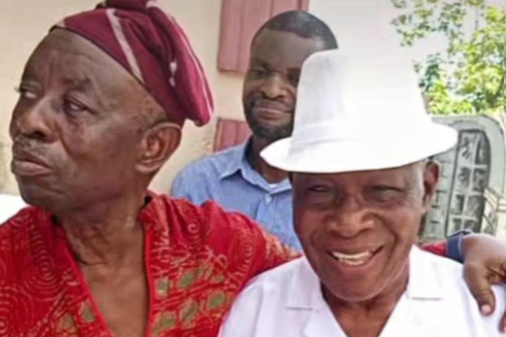 Veteran Yoruba actor, Baba Wande and renowned filmmaker, Tunde Kelani [NAN]