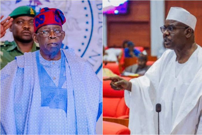 President Bola Tinubu and Senator Ali Ndume.