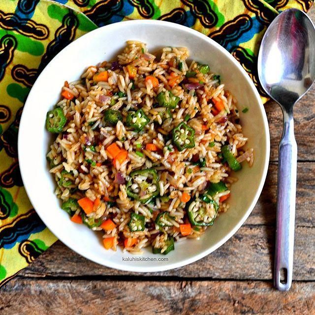 Okro and rice dish