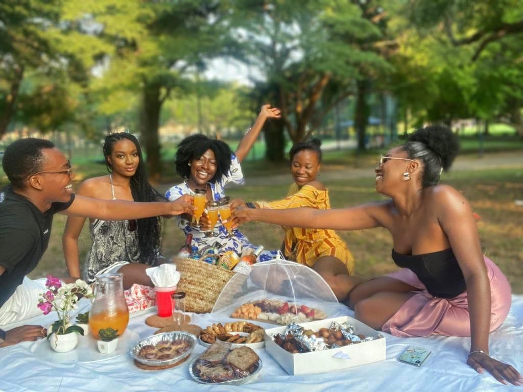Enjoy a fun picnic with friends [Medium]