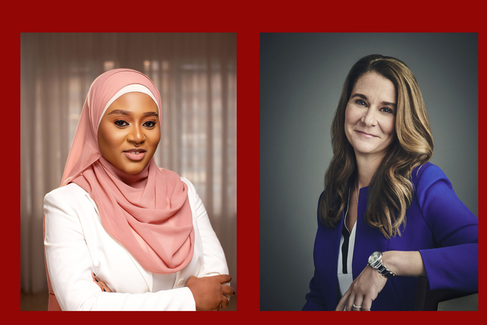 Hauwa Ojeifo and Melinda Gates [amazon/womendeliver]