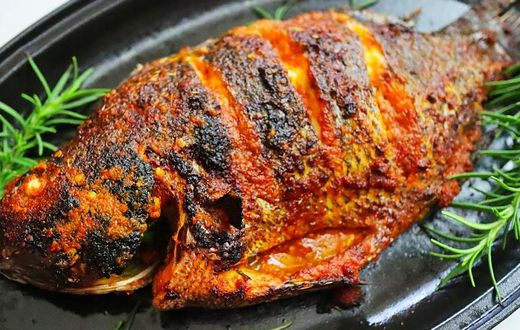 Grilled croaker fish [BellaNaija]