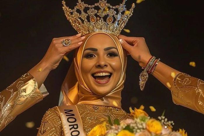 Kenza Layli Miss Morocco is winner of the first AI pageant [CNN]