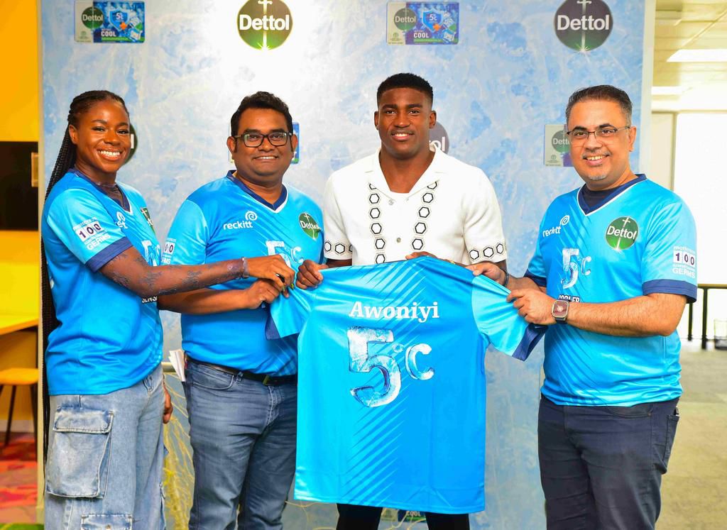 Dettol unveils Int'l football star, Taiwo Awoniyi as Brand Ambassador for Dettol Cool
