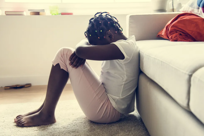 Stock image of a pre-teen girl child