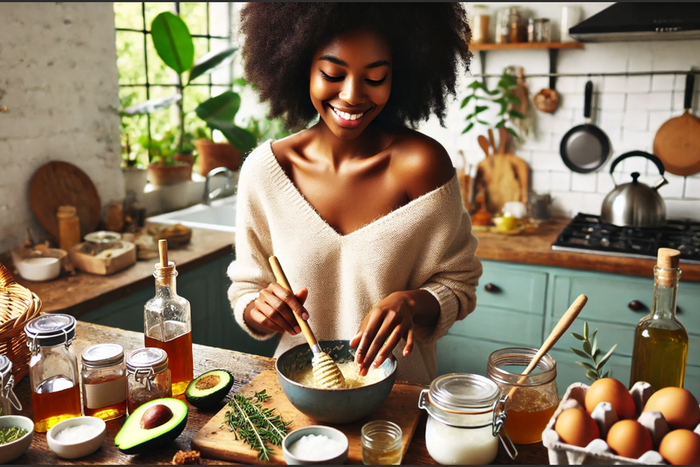 You can use some kitchen ingredients for skincare [DALL-E2024]