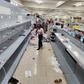 A looted supermarket in Nairobi