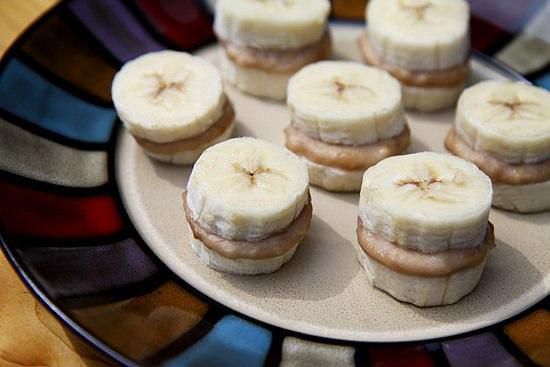 Frozen nutty banana nibblers