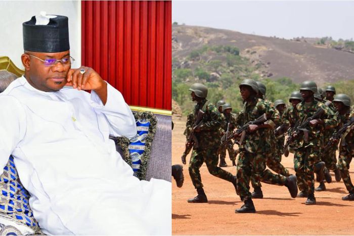Yahaya Bello and Nigerian Army. [Facebook]