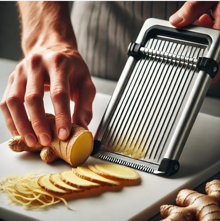 Ginger and mandoline slicer