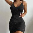 Black woman wearing a black dress [Walmart]