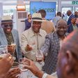 Governor Babajide Sanwo-Olu of Lagos State and Herbert Wigwe