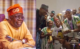 WAFCON: My regards to Rasheedat - Tinubu praises Falcons in phone call with players