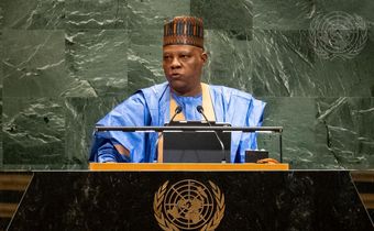 Nigeria's Vice President Kashim Shettima delivers a heartwarming speech at the 80th Session of the United Nations General Assembly (UNGA)