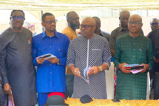 Governor Siminalayi Fubara and FCT Minister, Nyesom Wike. [X:@DeeOneAyekooto]