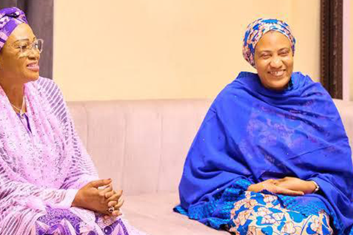 First lady, Sen Oluremi Tinubu and wife of Vice President, Nana Kashim Shettima