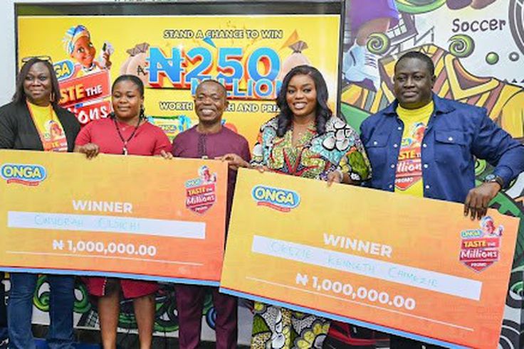 Bisola Aiyeola joins celebrations as Onga continues to reward consumers in the "Taste the Millions" Promo