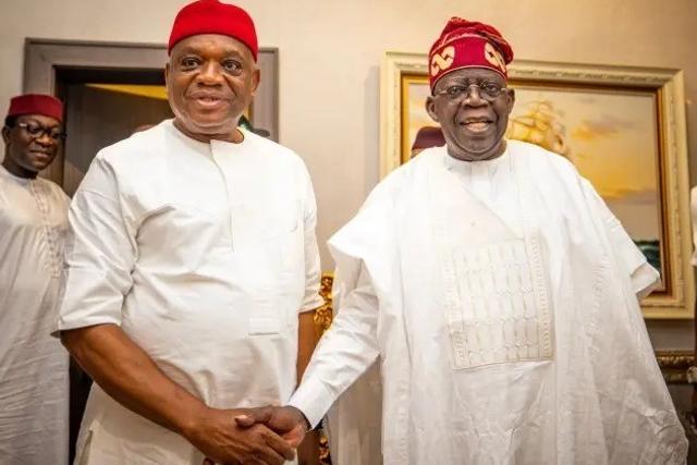 President Bola Tinubu and Senator Orji Uzor Kalu