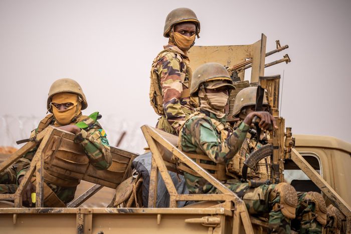 Nigerian troops on patrol in northeast Nigeria. [Getty Images]