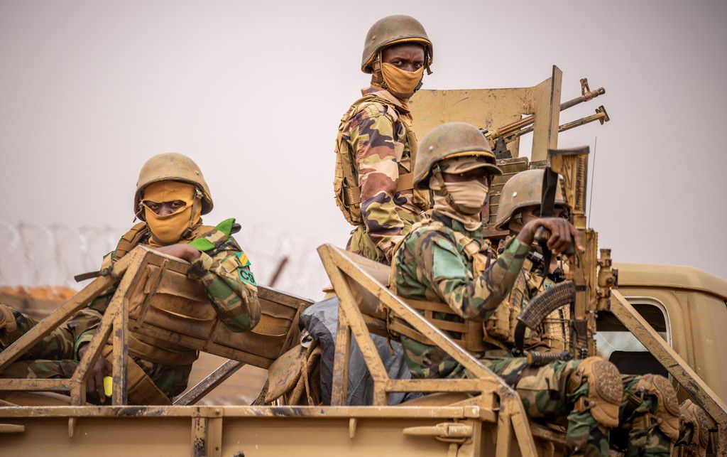 Nigerian troops on patrol in northeast Nigeria. [Getty Images]