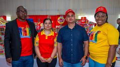 L-R : Group Corporate Communications and Events Manager, Dufil Prima Foods, Temitope Ashiwaju; National Coordinator, Indomie Fans Club, Karishma Rustagi; Chief Executive Officer, Sales and Marketing, Dufil Prima Foods,Gaurav Dwivedi; Manager and Coordi...