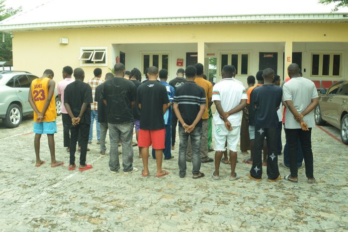 EFCC detains 21 suspected internet fraudsters in Yola [X:@officialEFCC]