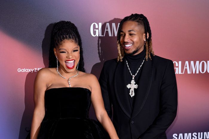 Halle Bailey and DDG attend the Glamour Women of The Year Awards 2023  in London.Karwai Tang/WireImage/Getty Images