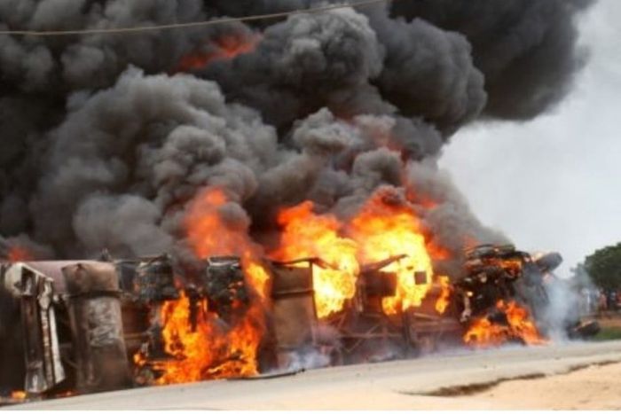 Petrol tanker explosion