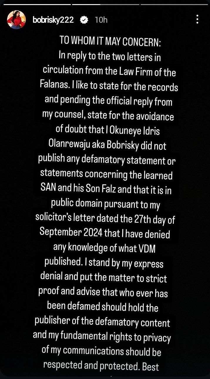 Bobrisky's second post [Bobrisky222]