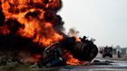 Petrol tanker explosion. [Getty Images]