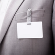 A suit with a tag