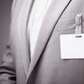 A suit with a tag