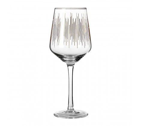 Premier Deco Eco S/4 Hand Blown Wine Glasses Gold