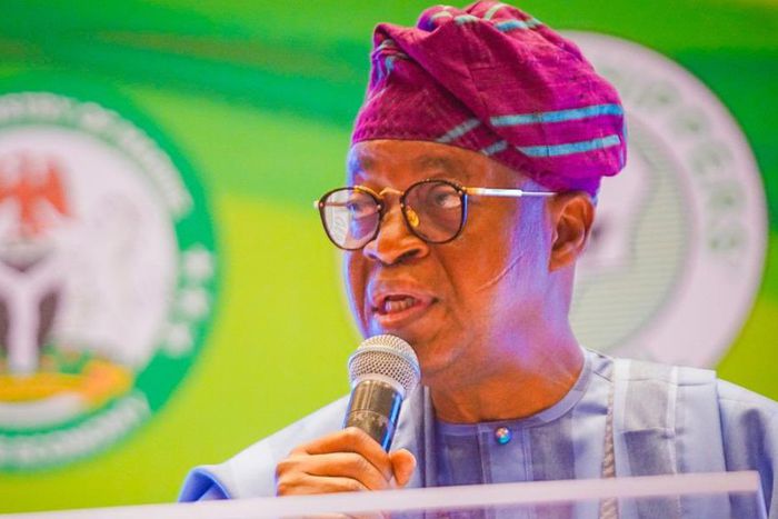 Adegboyega Oyetola, Minister of Marine and Blue Economy. [Facebook]